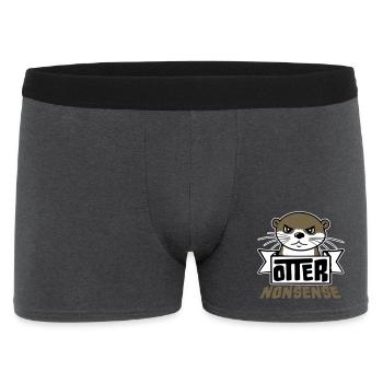 Otter Nonsense Funny Pun Otter Love Saying - Men's Boxer Shorts - charcoal grey - Front