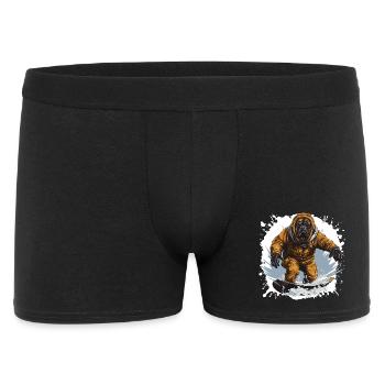 Mastiff Dog Snowboard - Men's Boxer Shorts - black - Front