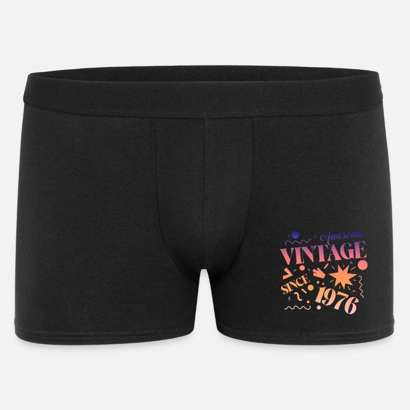 Årgang 1976 - Boxer Shorts til mænd - sort