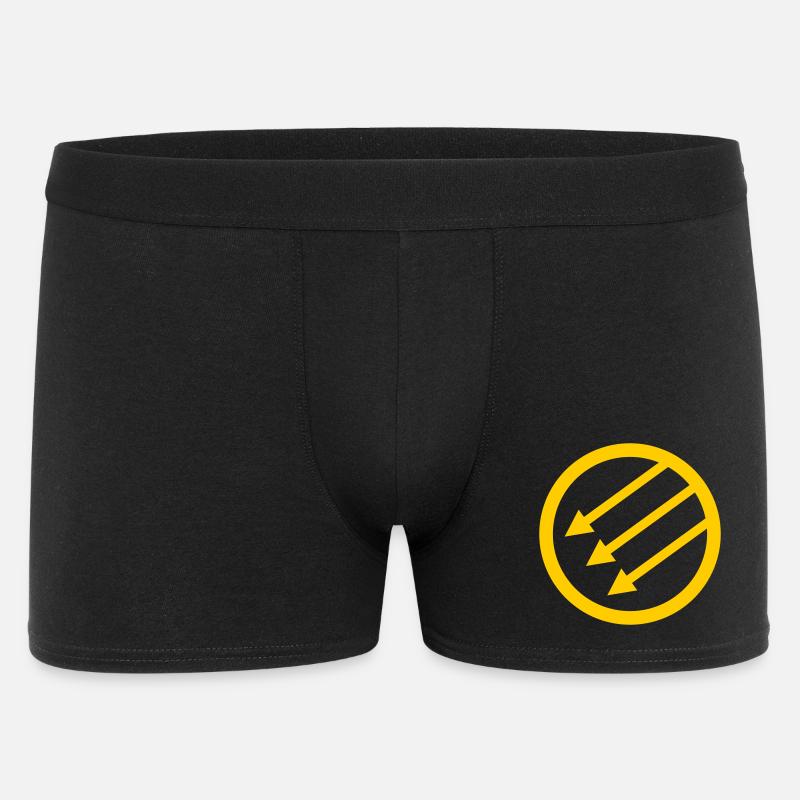 Iron Front / Eiserne Front / Järnfronten - Männer Boxer Shorts - Schwarz