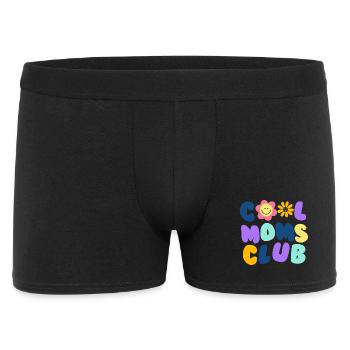 Cool Moms Club No1 - Männer Boxer Shorts - Schwarz - Vorne