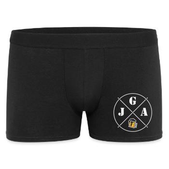 Bachelor Party Beer (Bachelor Party Circle Symbol NEG2C) - Men's Boxer Shorts - black - Front