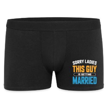 This Guy Is Getting Married — Funny Tee - Men's Boxer Shorts - black - Front