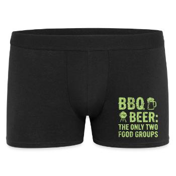 BBQ shirt, hoodie, gift idea for grill master - Men's Boxer Shorts - black - Front