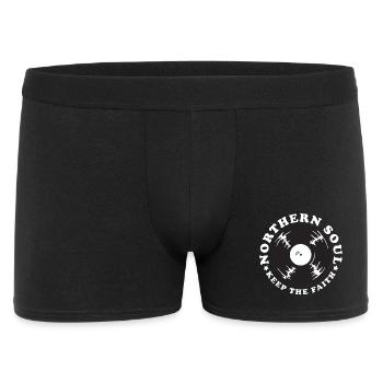 Northern Soul Vintage - Männer Boxer Shorts - Schwarz - Vorne