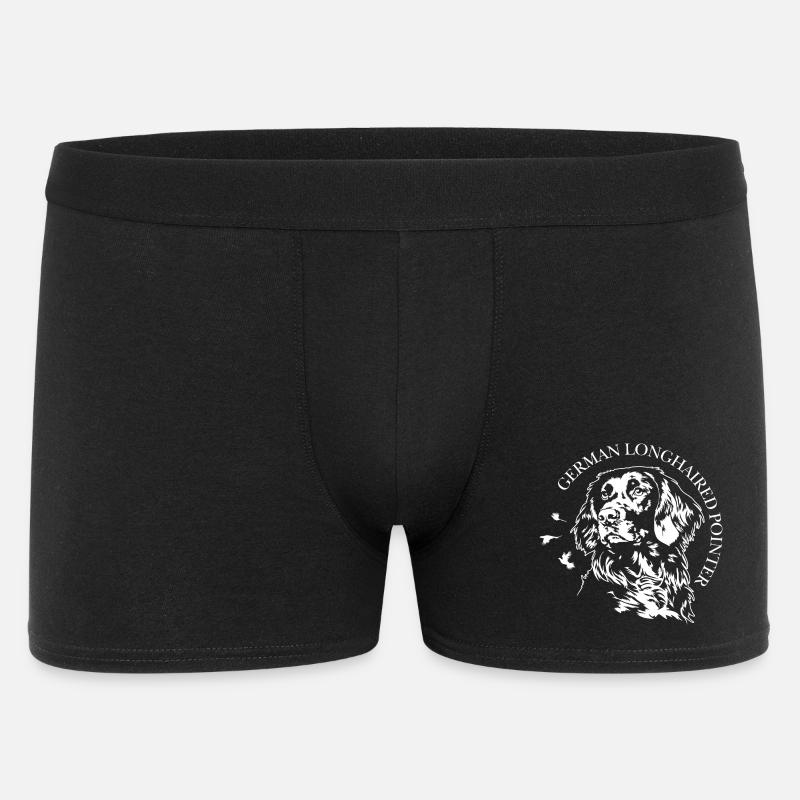 German Longhaired Pointer Jagdhunde Hunde Wilsigns - Männer Boxer Shorts - Schwarz
