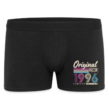 1996 Jahrgang Vintage Retro Geburtstag Geschenk - Männer Boxer Shorts - Schwarz - Vorne