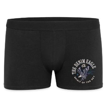 Denim-Adler Geist des Himmels - Männer Boxer Shorts - Schwarz - Vorne