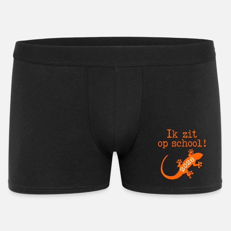 Ich bin in der Schule - Männer Boxer Shorts - Schwarz