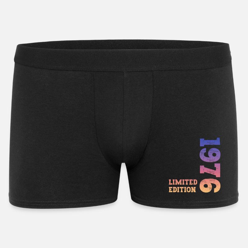 Annata 1976 - Boxer da uomo - nero
