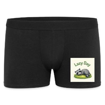 Raton Laveur au Repos - Boxer Homme - noir - Devant