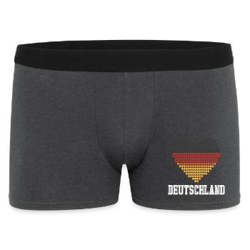 Germany Heart Gradient - Men's Boxer Shorts - charcoal grey - Front