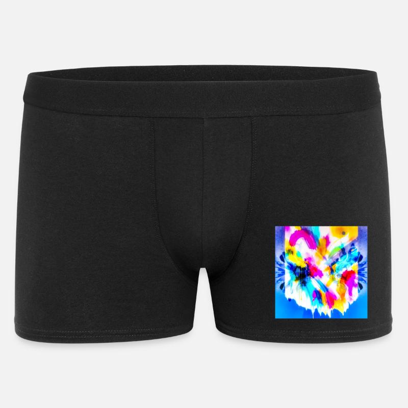 Farbexplosion im Aquarell - Männer Boxer Shorts - Schwarz