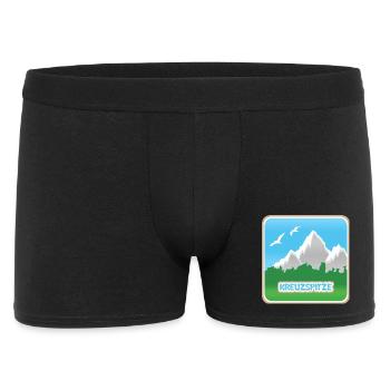 Kreuzspitze - Männer Boxer Shorts - Schwarz - Vorne