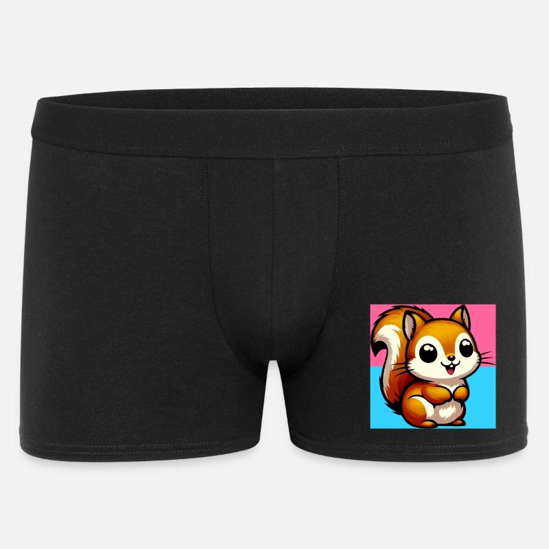 Eichhörnchen - Männer Boxer Shorts - Schwarz