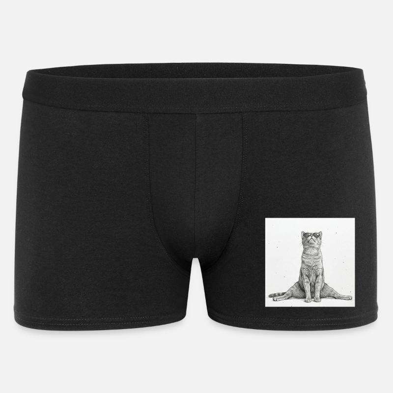 Séparations de yoga pour chats cool - Boxer Homme - noir