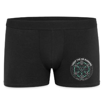 I Keep The OR Running  - Medizintechnik - Männer Boxer Shorts - Schwarz - Vorne