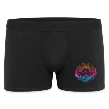 Bicycle Downhill Ride - Men's Boxer Shorts - black - Front