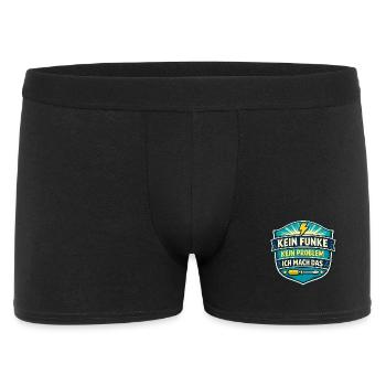 Kein Funke Kein Problem Ich Mach Das - Männer Boxer Shorts - Schwarz - Vorne