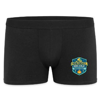 Mehr Einsatz Wenig Schlaf Shirt - Männer Boxer Shorts - Schwarz - Vorne
