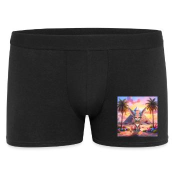 Pharaoh Cat at Sunset - Men's Boxer Shorts - black - Front
