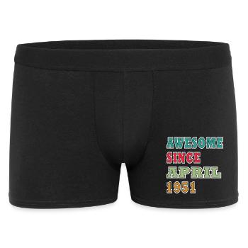 Awesome since April 1951 - Men's Boxer Shorts - black - Front