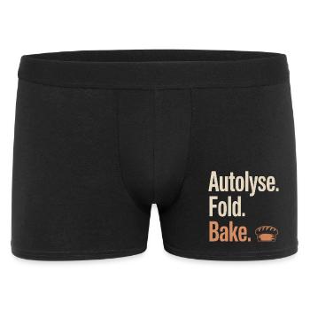 Autolyse Fold Bake Bread - Men's Boxer Shorts - black - Front