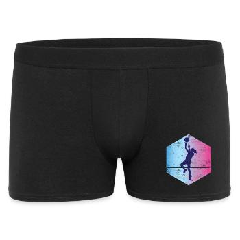 Basketball Girl Vintage - Men's Boxer Shorts - black - Front