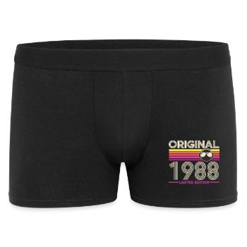 Originale Retro-Edition von 1988 - Männer Boxer Shorts - Schwarz - Vorne