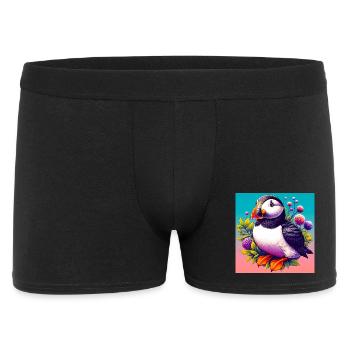 puffin - Men's Boxer Shorts - black - Front