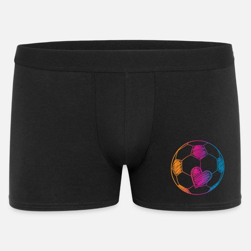 Pallone da calcio Acquerello - Boxer da uomo - nero