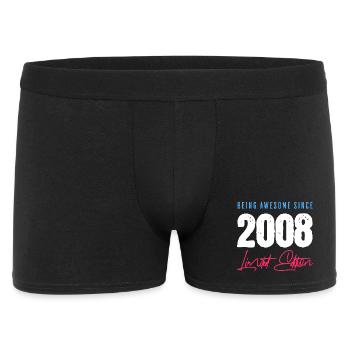 Being Awesome Since 2008 18 Birthday - Men's Boxer Shorts - black - Front