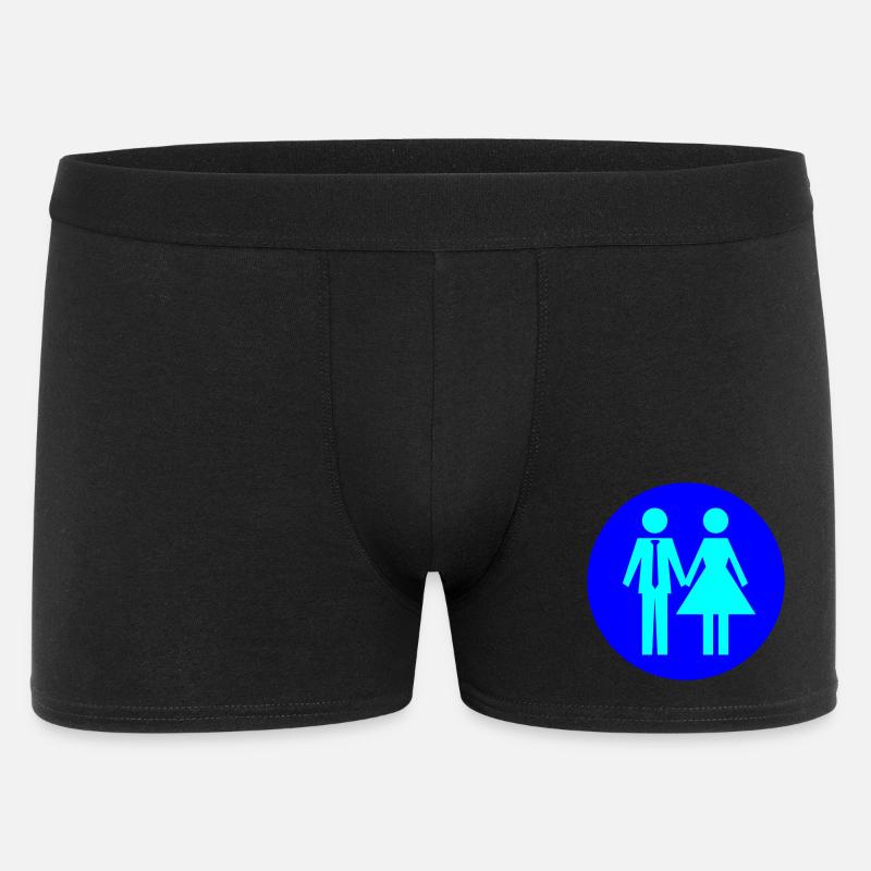 Paar Ehe Couple - Männer Boxer Shorts - Schwarz