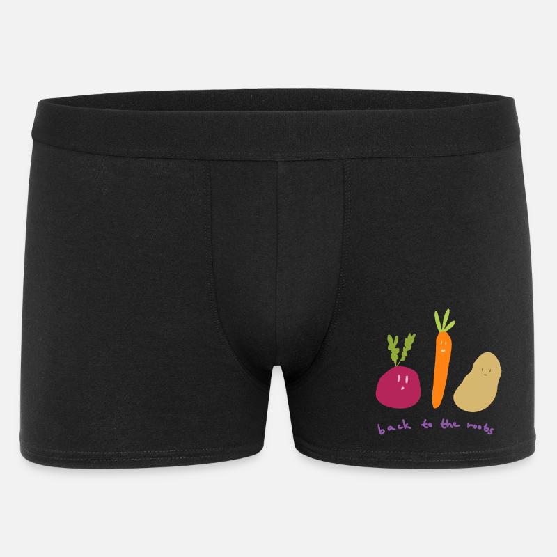 Back to the roots - Männer Boxer Shorts - Schwarz