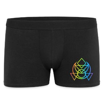 Multicolored Egyptian esoteric symbol - Men's Boxer Shorts - black - Front