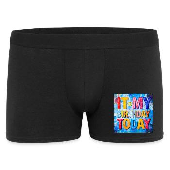 It Is My Birthday Today - Men's Boxer Shorts - black - Front