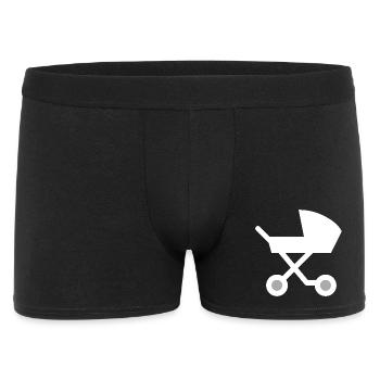 baby carriage - Men's Boxer Shorts - black - Front