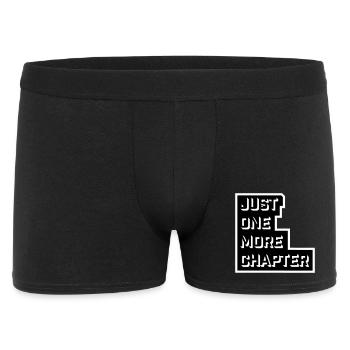 Just One More Chapter Funny Bookworm Reading Cool - Men's Boxer Shorts - black - Front