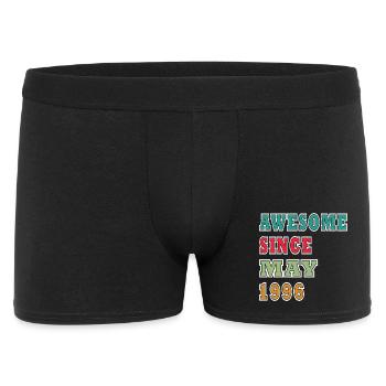Awesome Since May 1996 - Männer Boxer Shorts - Schwarz - Vorne