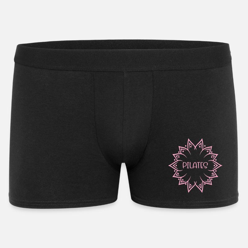 Pilates Blume - Männer Boxer Shorts - Schwarz