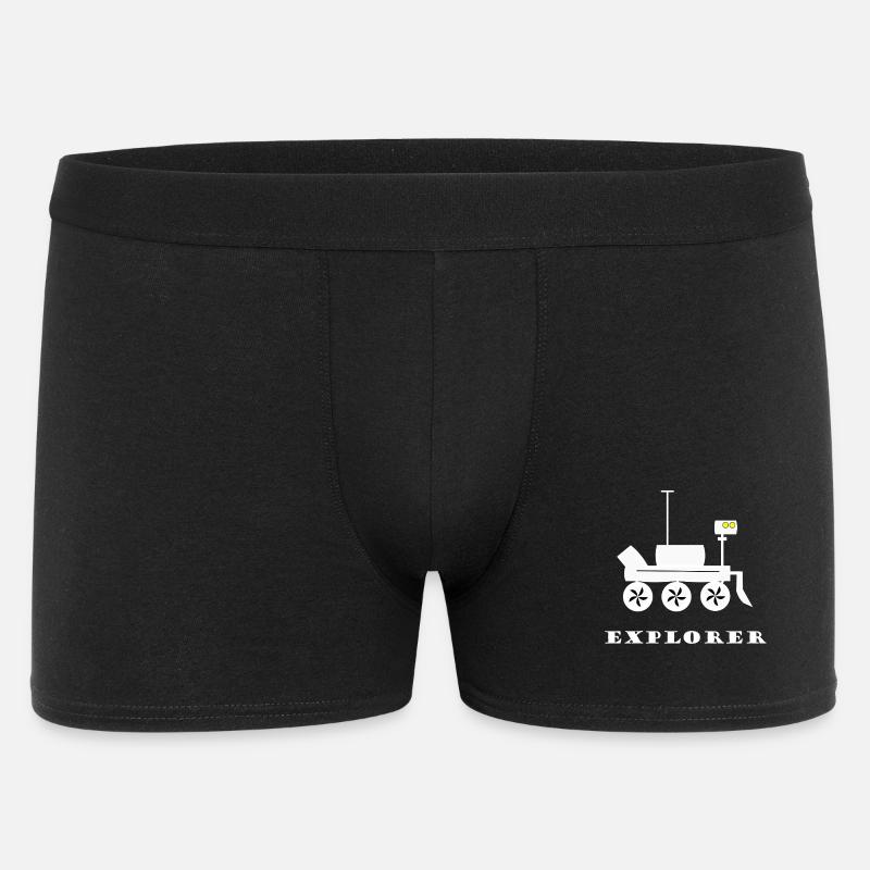 Expeditionrover Illustration Mars - Männer Boxer Shorts - Schwarz