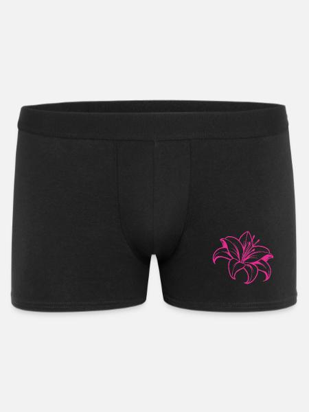 Lily flower - Men's Boxer Shorts - black