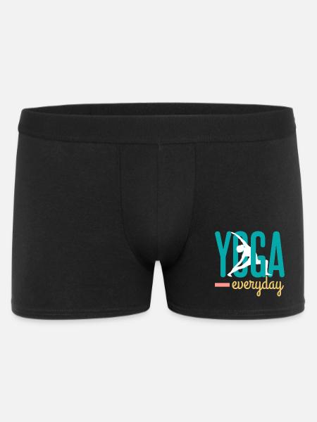 Yoga - Männer Boxer Shorts - Schwarz