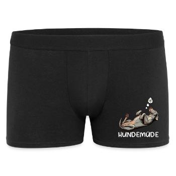 Hundemüde Weimaraner Weimaranerhalter Silbergeist - Männer Boxer Shorts - Schwarz - Vorne