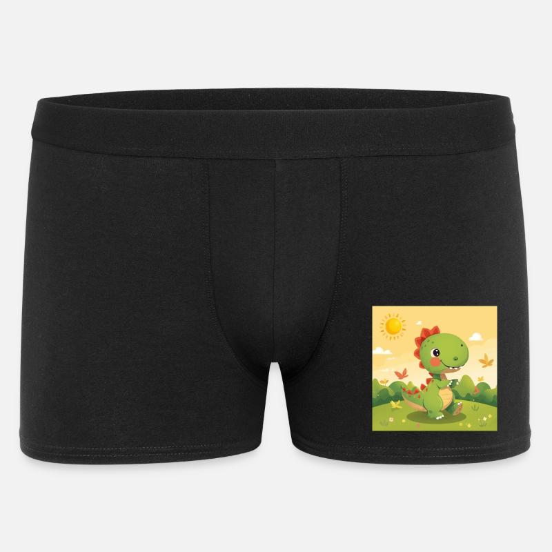 small dino - Men's Boxer Shorts - black
