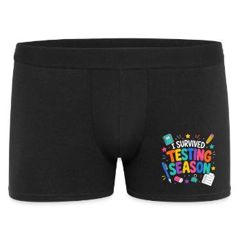 I survived the exam phase School Humor - Men's Boxer Shorts - black - Front