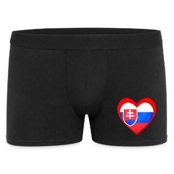 Červené Srdce Slovensko - Männer Boxer Shorts - Schwarz - Vorne
