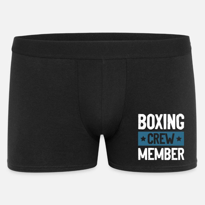 Boxing Crew - Männer Boxer Shorts - Schwarz