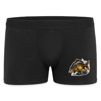 Mirror Carp Fishing Design - Men's Boxer Shorts - black - Front
