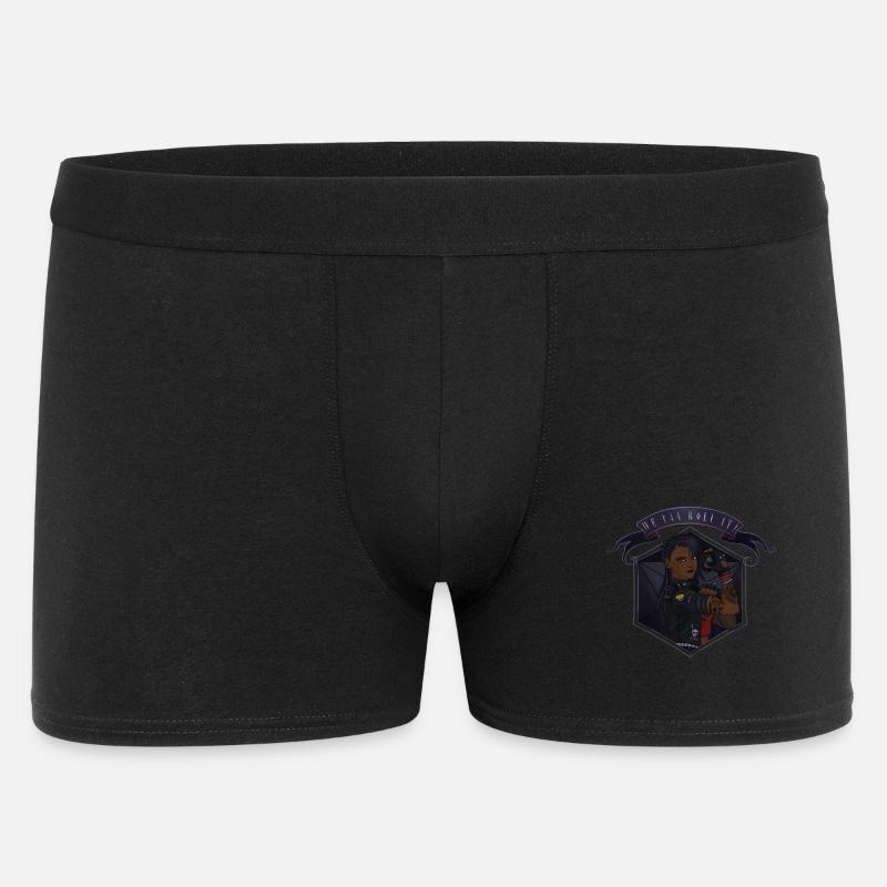 We can roll it ! Black - Boxer Homme - noir